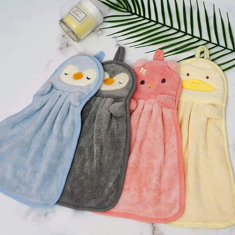 Baixi 4 Toalla De Manos Secado Absorbente Baño Cocina Colgante