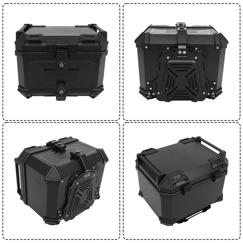 munirater 45L Motorcycle Top Case Waterproof Rear Tour Box with