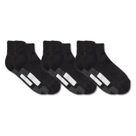 Gunze Women's Crew Length Socks, Comfortable Workshop, 3 Pairs Set, Easy to Wear, Black