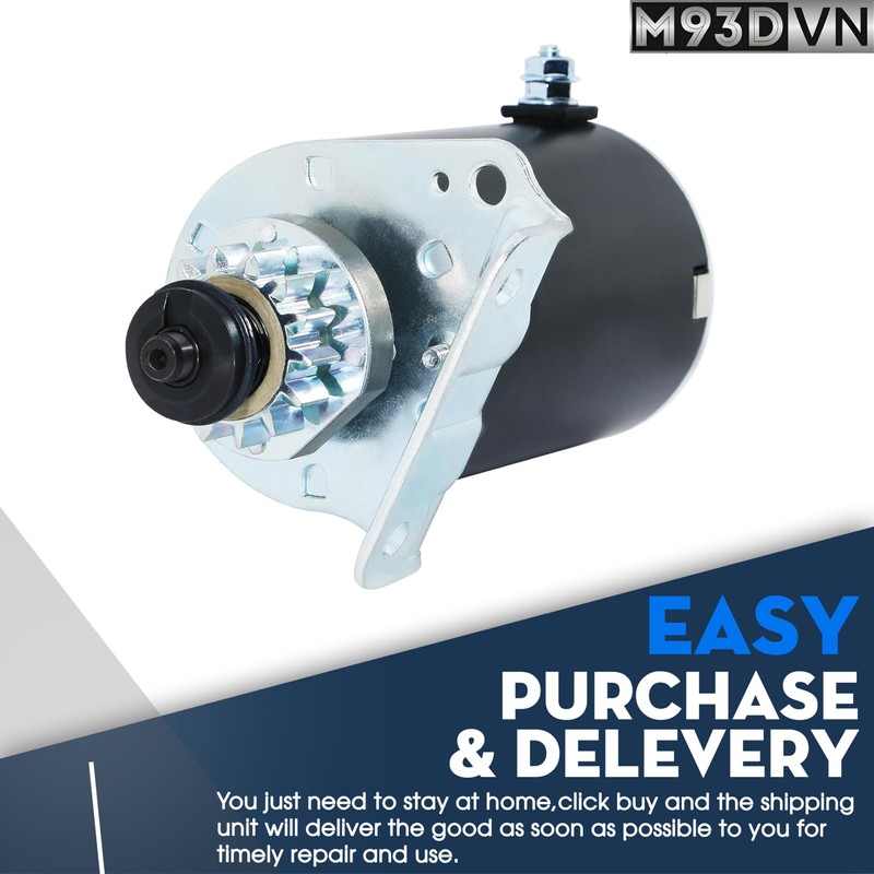 Starter Motor Replacement for Craftsman T110 Manual/Gear 42-in Riding Lawnmower,