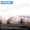X AUTOHAUX 12pcs 14G J Bend Bicycle Galvanized Spokes 260mm