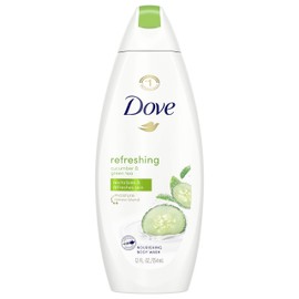 Dove go fresh Refreshing Body Wash Revitalizes and Refreshes Skin Cucumber and Green Tea Effectively Washes Away Bacteria While Nourishing Your Skin 12 oz