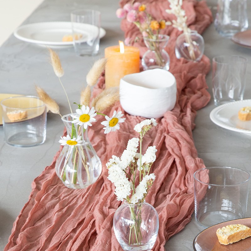 Halbach Seidenbänder Table Runner Width 70cm Length 300cm Washable Table
