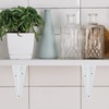Uenhoy 10 Pack White Shelf Brackets 10 Inch Metal Floating