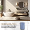 IWIWE 24 Inch Clear Square Towel Bar Replacement Rod for