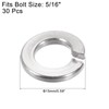 sourcing map Split Lock Washer, 5/16-Inch 304 Stainless Steel Spring
