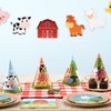 WERNNSAI Pack of 12 Farm Birthday Party Hats - Pack
