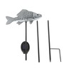 KAIXOXIN Solar Garden Lights Metal Fish Decorative Stake for Outdoor