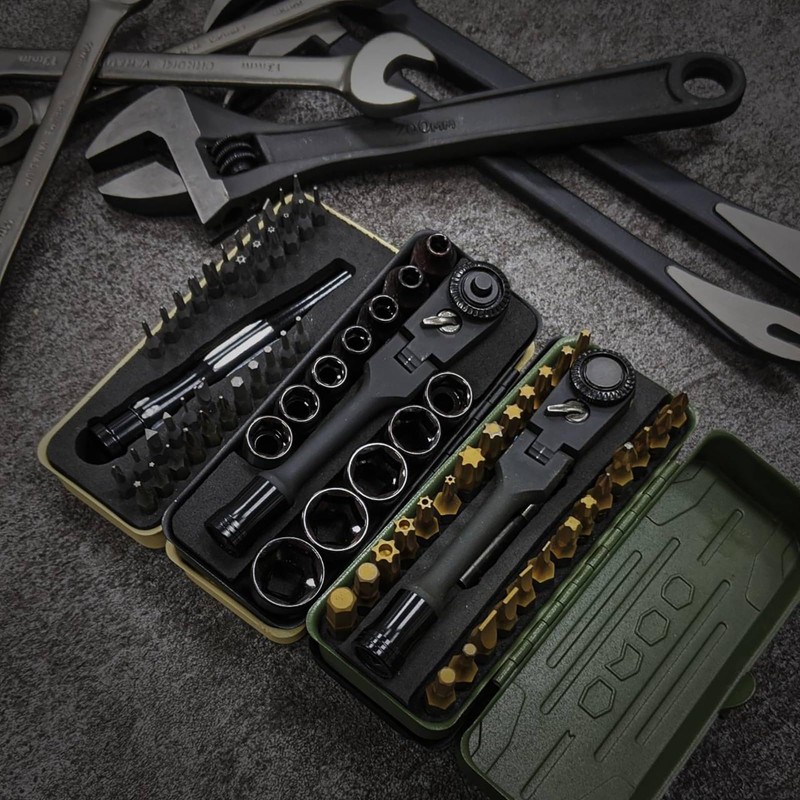 KESI Tool Torx Bit Set 77-Piece, Fully Armed Bits Ratchet