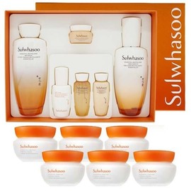 Purchase the Sulwhasoo Jaumsoo Jaumyu Liquid 2-Piece Set and get 6 x 15ml Firming Creams / 설화수 자음수 자음유액 2종 세트 구매시 탄력크림 15ml 6개