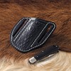 Tourbon Leather Pocket Folding Knife Sheath for Belt EDC Men