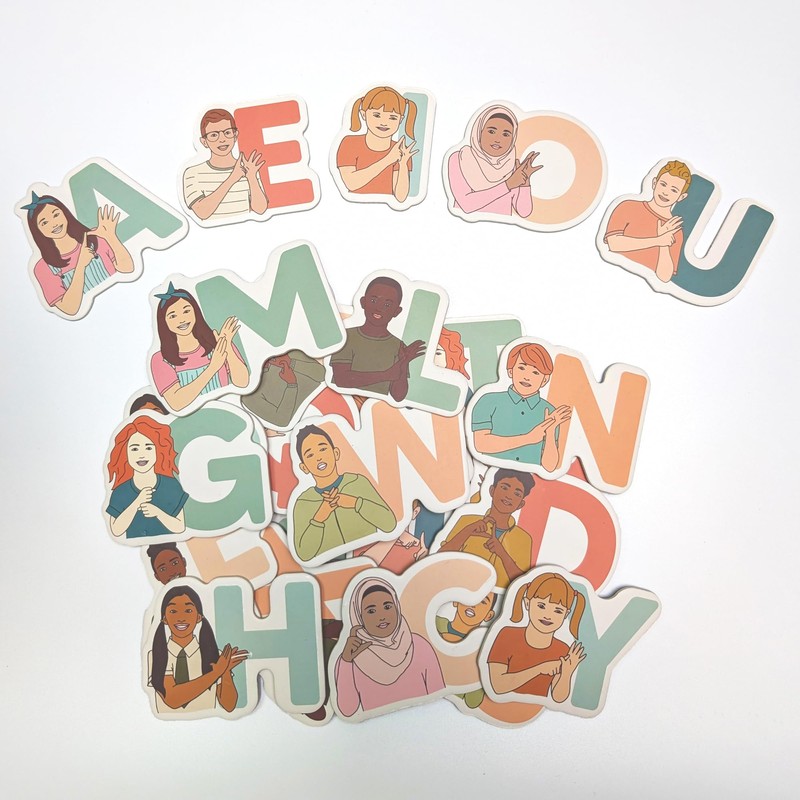 26 Auslan Alphabet Fridge Magnets – Educational & Fun Sign