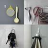 YMCLUB 30 PCS Clear Adhesive Wall Hooks - Transparent Acrylic,