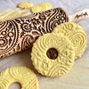 PAISLEY Rolling Pin for Homemade Pastry Rolling Pin with Flowers