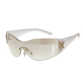 Y2K Sunglasses, Y2K Sunglasses Rimless for Women Men, 2000S Trendy Vintage Oversized Frameless Sun Glasses