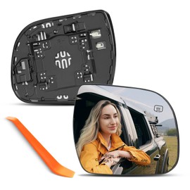 Compatible with Toyota Sienna Passenger Side Mirror 2011 2012 2013 2014 2015 2016 2017 2018 2019 - Right Side View Mirror Replacement Glass with Power Heated and Backing Plate