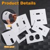 Tondiamo 28 Packs Outlet Insulation Pads Wall Plates Sealers for