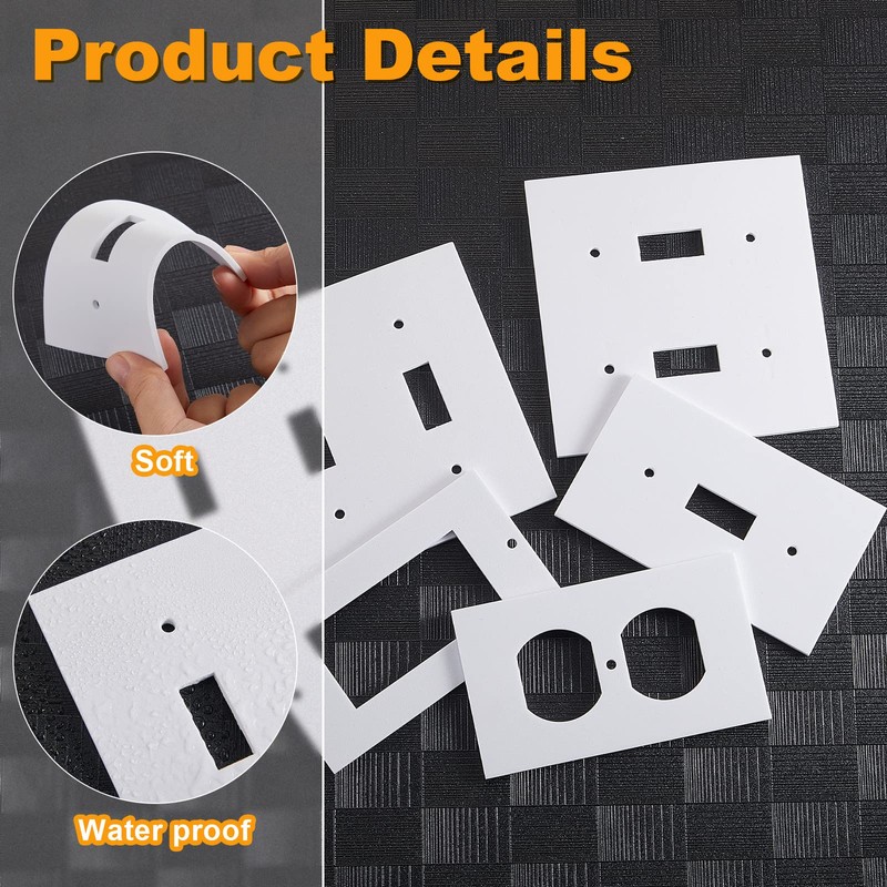 Tondiamo 28 Packs Outlet Insulation Pads Wall Plates Sealers for