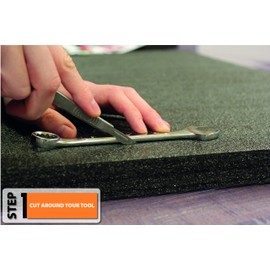 Tool Foam Draw Liner - Charcoal Grey - 550 x 415 x 30mm - Pack of 3 - Easily store and protect your tools from damage