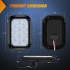 Nilight 2 Pcs 5 X 3 Inch 10 Led White
