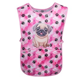 Baagl Children's Apron Girls Boys Cooking Apron Children Apron Painting Apron Craft Apron for Children (Paws)