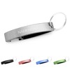 NAMENBAR Keyring Bottle Opener with Engraving, silver