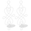 2 Sets Iron Wall Candle Sconce Holder Foldable Deformation Resistance