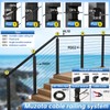 Muzata 20 Pack 3/8" ID Black Cable Railing Angle Washer