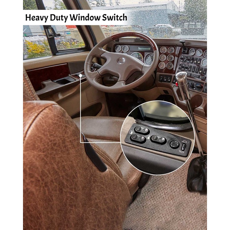 EMIHO Heavy Duty Window Switch Front Driver Passenger Side Fit