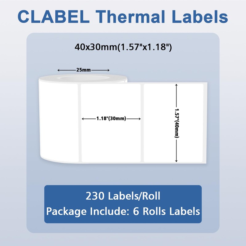 CLABEL 40 * 60 Label Maker Tape Adapted Cable Label