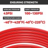 6PCS 5ft Silicone Vacuum Hose Automotive High Performance Car Vacuum