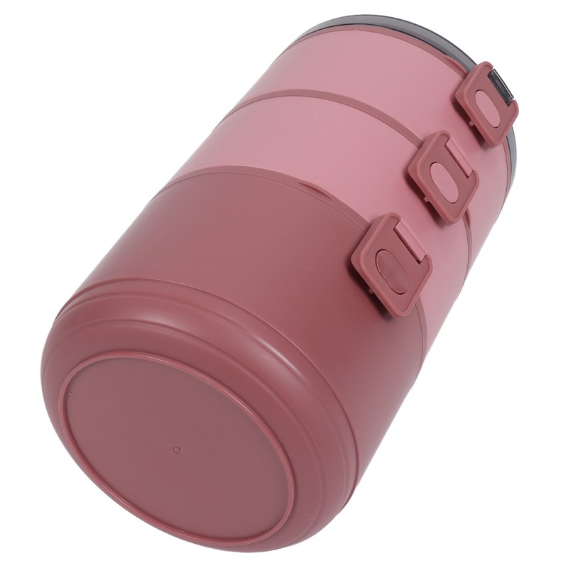 Thermal Lunch Box 2200ml Three Layer Detachable Compartment Design Portable