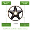 Waterwood Solid Brass Lone Star 3 1/4" Doorbell in Oil