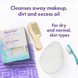 Buf-Puf Reusable Facial Sponge, 1 unidad