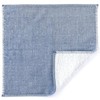 Sasawashi Gauze Handkerchief (25 x 25cm), Navy Stripe