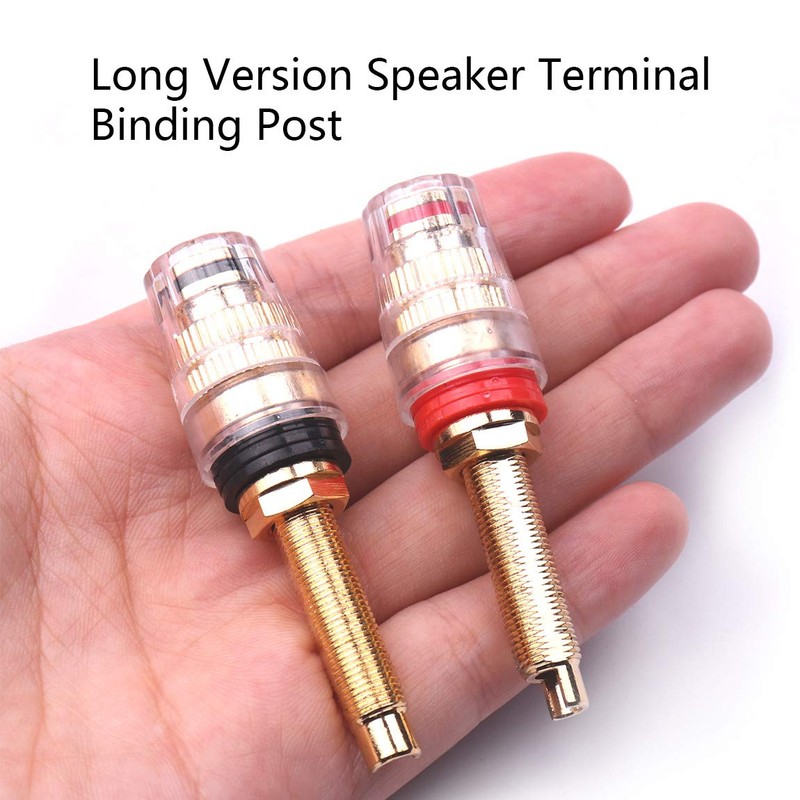 Atoplee Long Speaker Terminal Binding for Amplifier Terminal Plugs (6