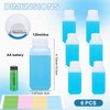 Tight Seal Plastic Bottles with Caps, Laboratory Reaction Bottles, Reusable
