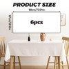 YciVhh 6 Pack White Table Cloth, White Table Cloth Party,