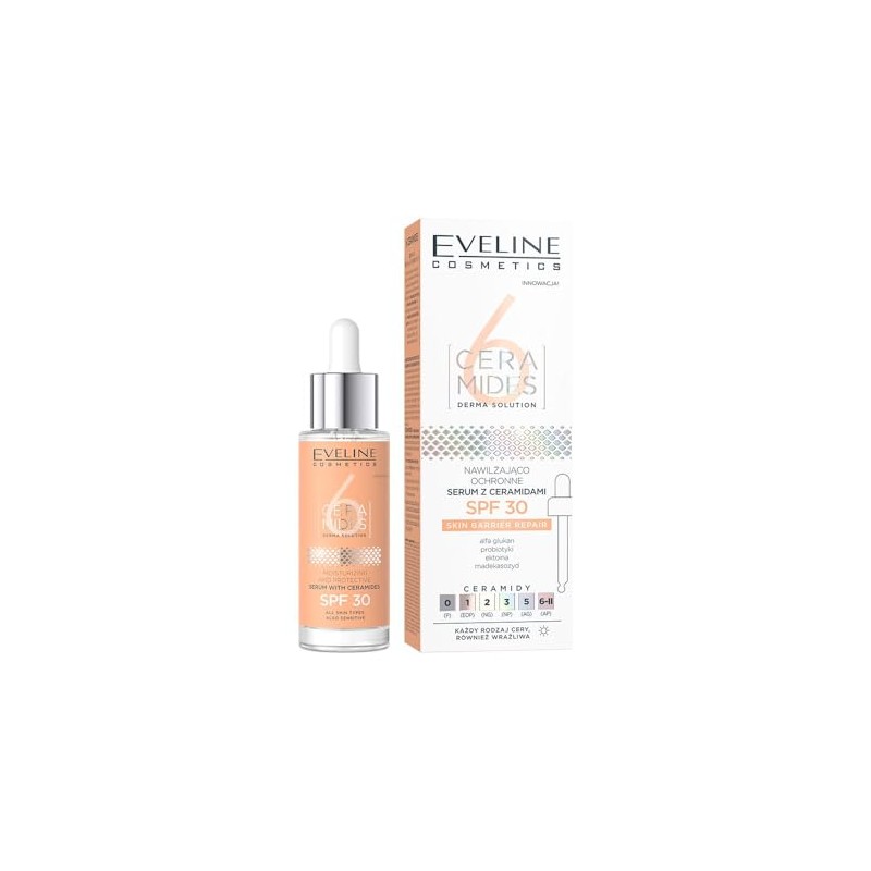 Eveline Cosmetics Ceramide Protective Serum SPF30 30 ml Pack of