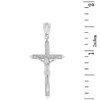 925 Sterling Silver Artistic Cross Catholic Crucifix Pendant Necklace (1.63"),