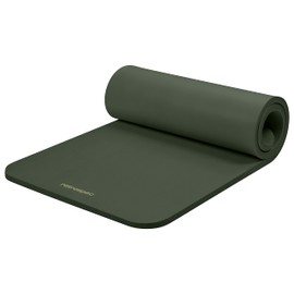 Retrospec Retrospec Solana Yoga Mat 1" Thick w/Nylon Strap for Men & Women - Non Slip Exercise Mat for Home Yoga, Pilates, Stretching, Floor & Fitness Workouts - Wild Spruce
