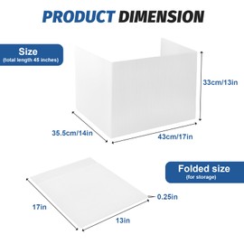 ZYINOZOC Desk Dividers for Students,3-Fold Privacy Screens,Testing Dividers for Classroom Waterproof,Plastic Easy Clean Privacy Shields for Student Includes Extra Labels (White, 2 Pack)