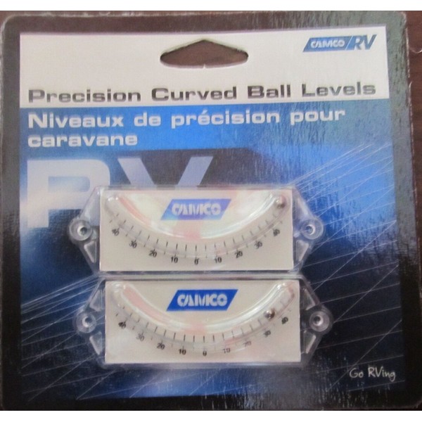 Camco Precision Curved Ball Level for RV'S MFG#25553 Pack of