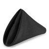 WedDecor 20 Inch Black Cotton Polyester Table Napkin for Home,