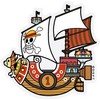 OPS-68 サニー号2 ONE PIECE（ワンピース）×パンソンワークスコラボステッカー ミニステッカー ワンピース公式グッズ