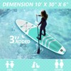 Hmtaolife Inflatable Stand Up Paddle Board, Inflatable SUP with Paddle
