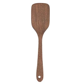 Wood Spatula for Cooking, Kitchen Utensil Spatula Turner for Nonstick Pan Cookware, 12 inch Frying Spatula with Flat Bottom Edge for Stirring, Mixing and Flipping