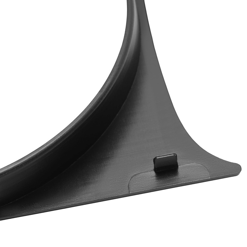 HECASA Headlight Bezels Pair Compatible with 2008-2014 Dodge Challenger Black