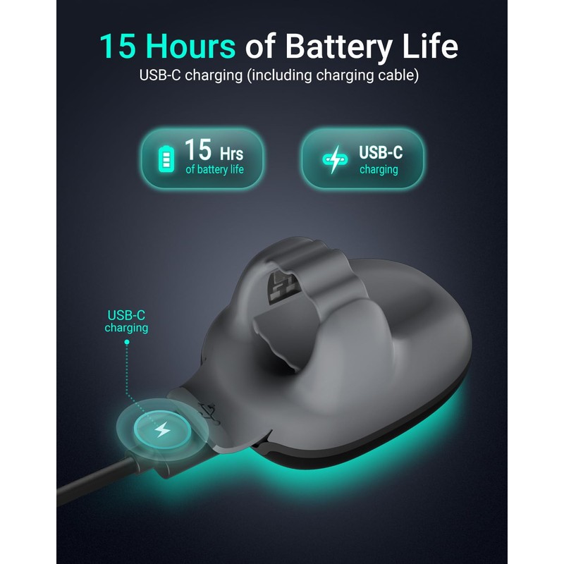 HOLFENRY 50G Ring Pulse Oximeter Fingertip | Continuous Oxygen Monitor