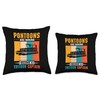 Tritooning Tritoon Boating Captain Tritoon Boat Throw Pillow